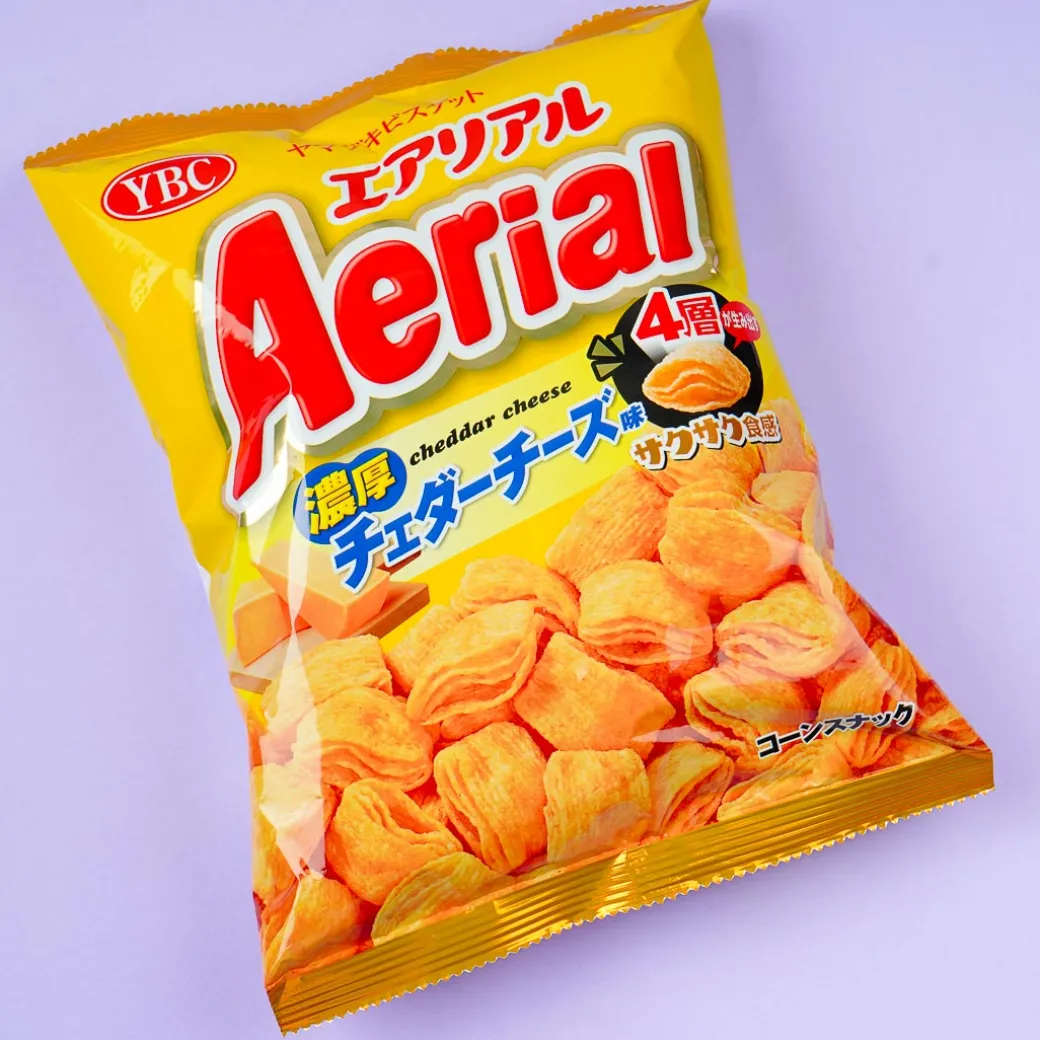Aerial Corn Snacks - Rich Cheddar Cheese