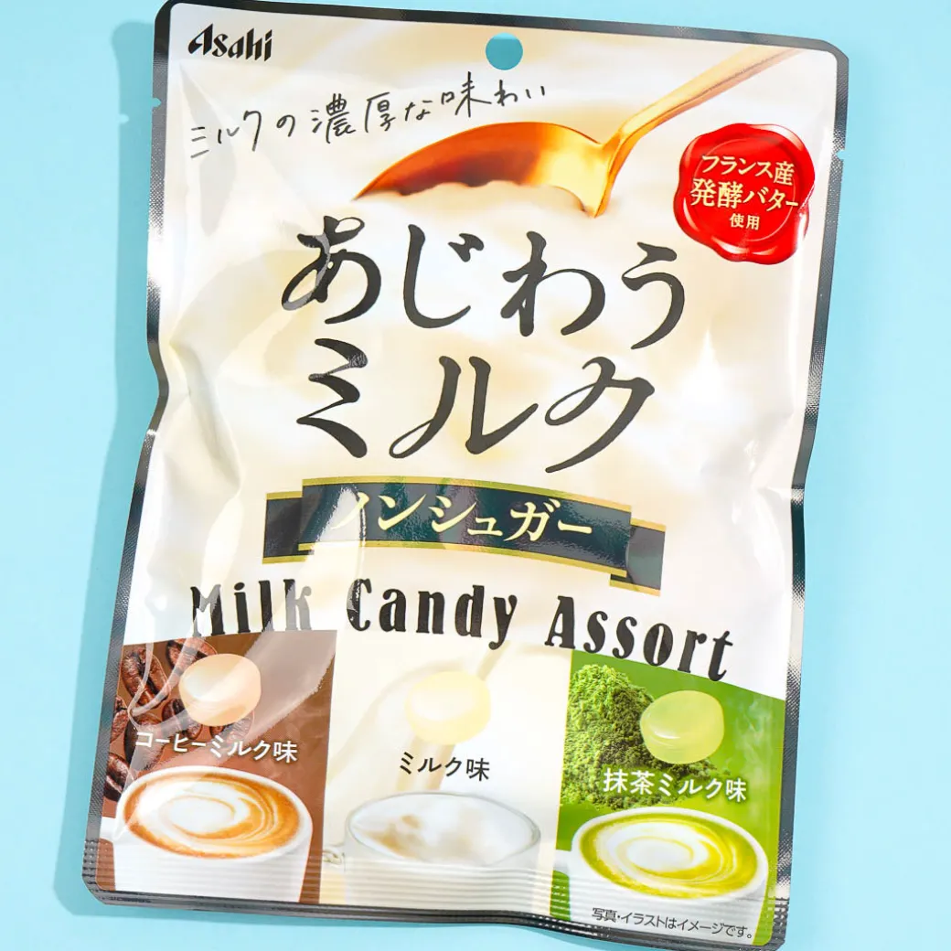 Asahi Ajiwau No-Sugar Milk Candy - Assorted Flavors