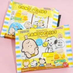 Bandai Peanuts Gummy Candy with Rubber Clip - Lemonade