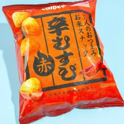 Calbee Karamusubi Rice Ball Snacks - Spicy Red