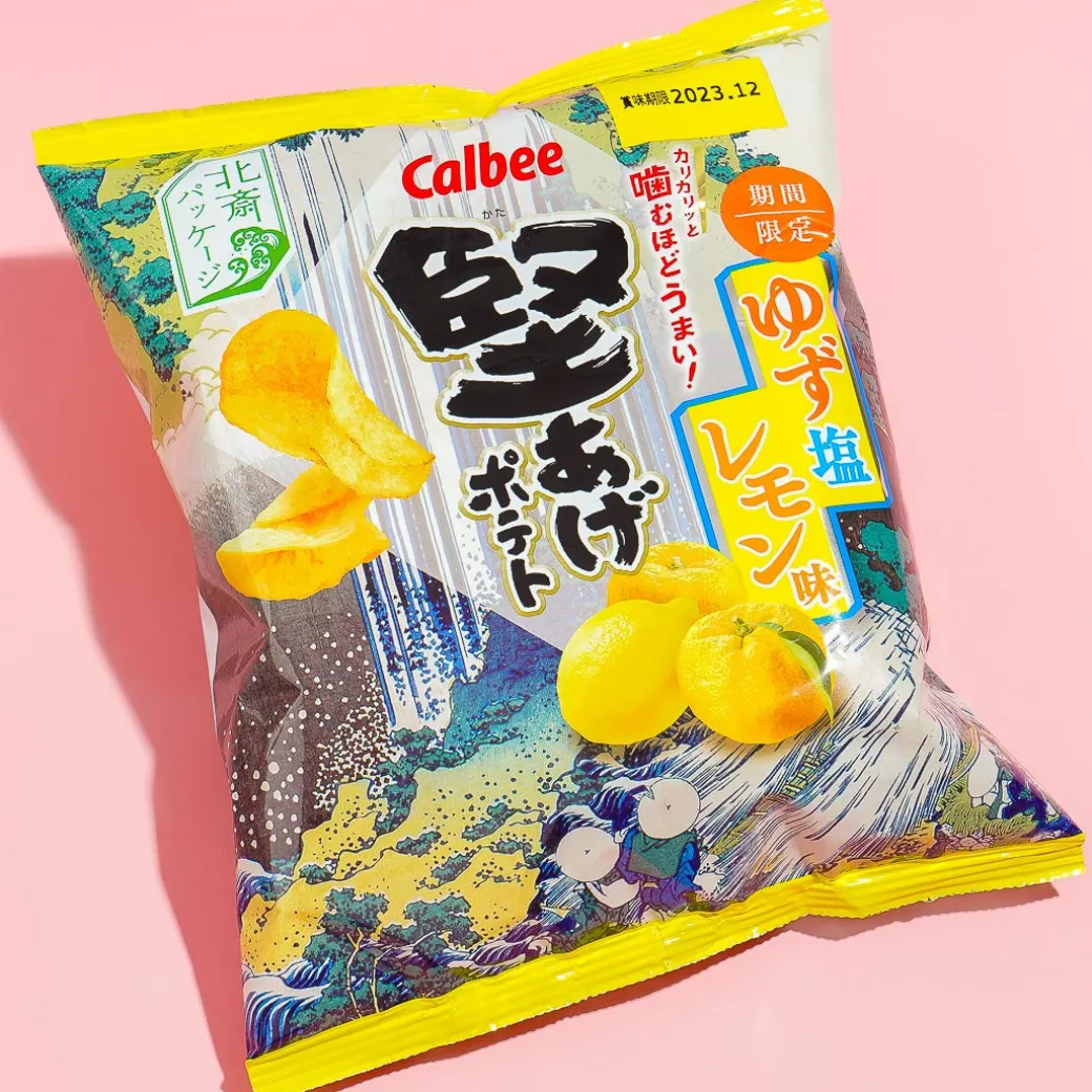 Calbee Kata-age Potato Chips - Salt Yuzu Lemon