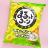 Calbee Marutto Corn Ring Snacks - Sour Cream Onion