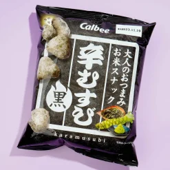 Calbee Spicy Musubi Rice Snacks - Black Seaweed and Wasabi
