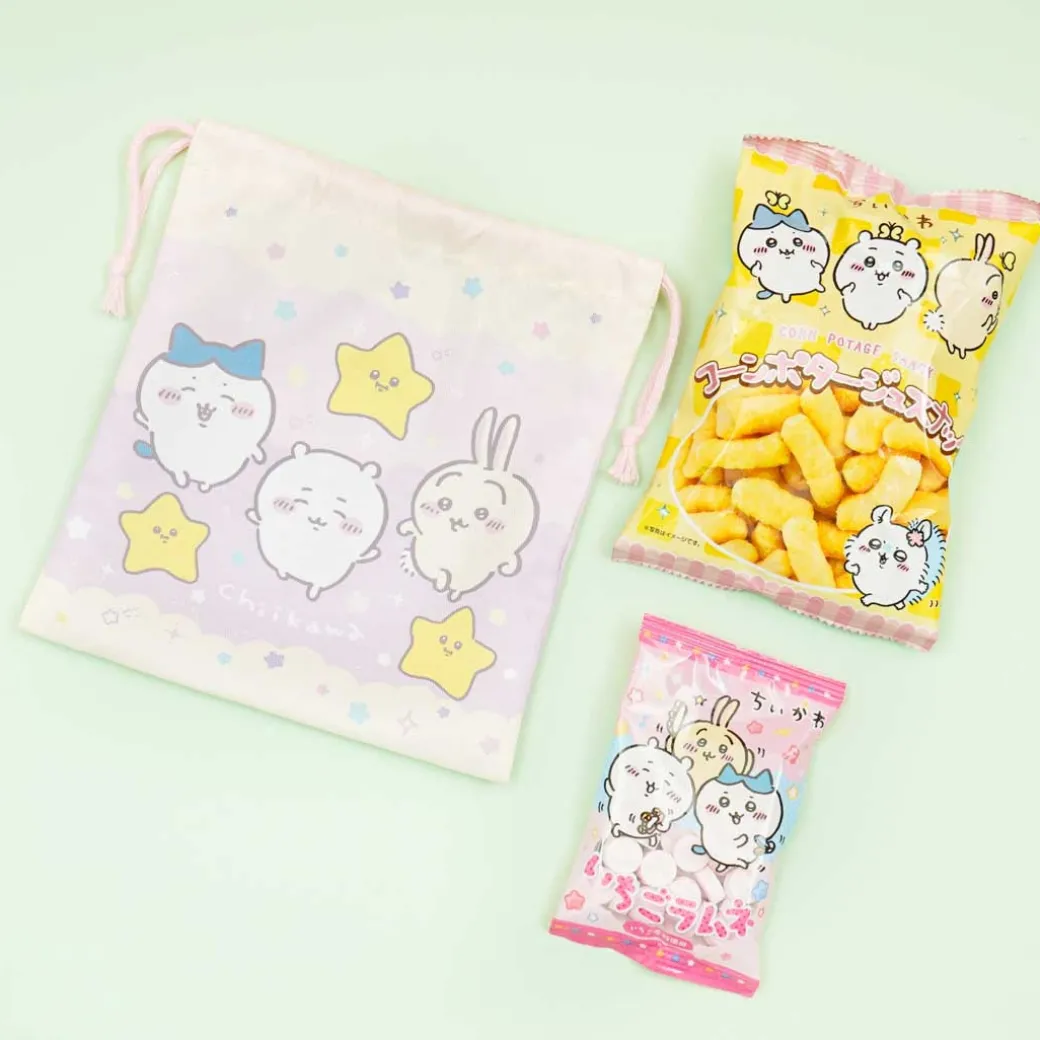 Chiikawa Kinchaku Drawstring Snack Bag