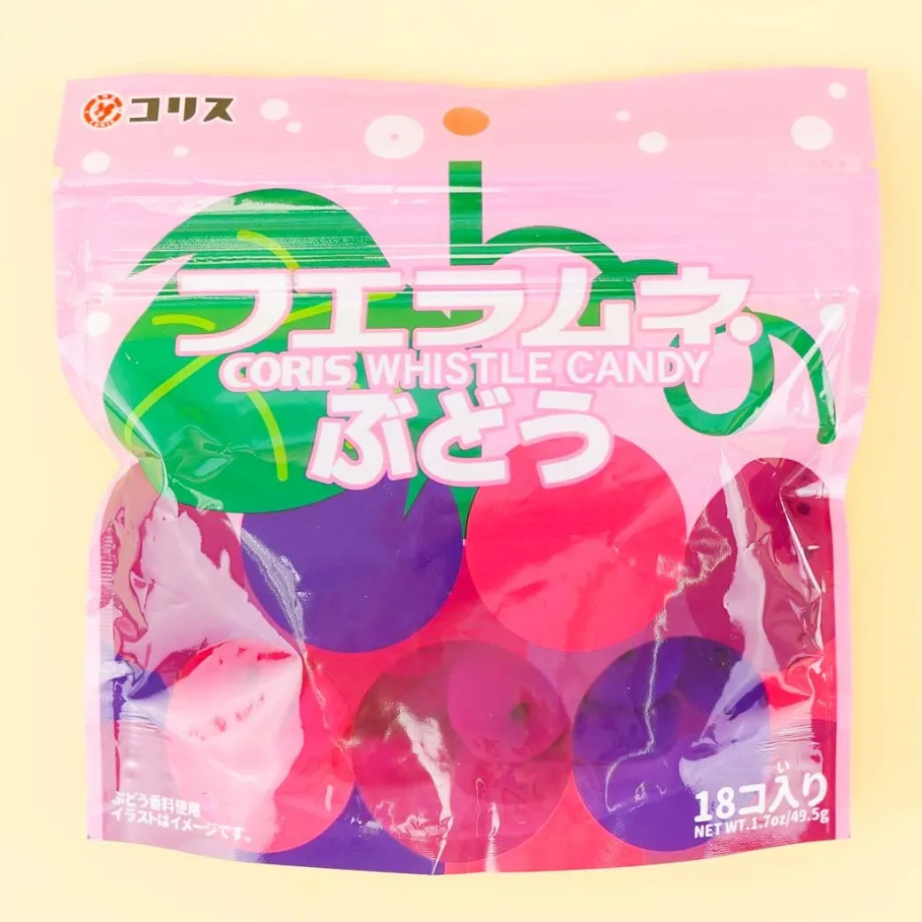 Coris Ramune Whistle Candy Pack - Grape