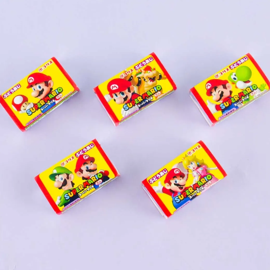 Coris Super Mario Gum Set - Grape - 5 pcs