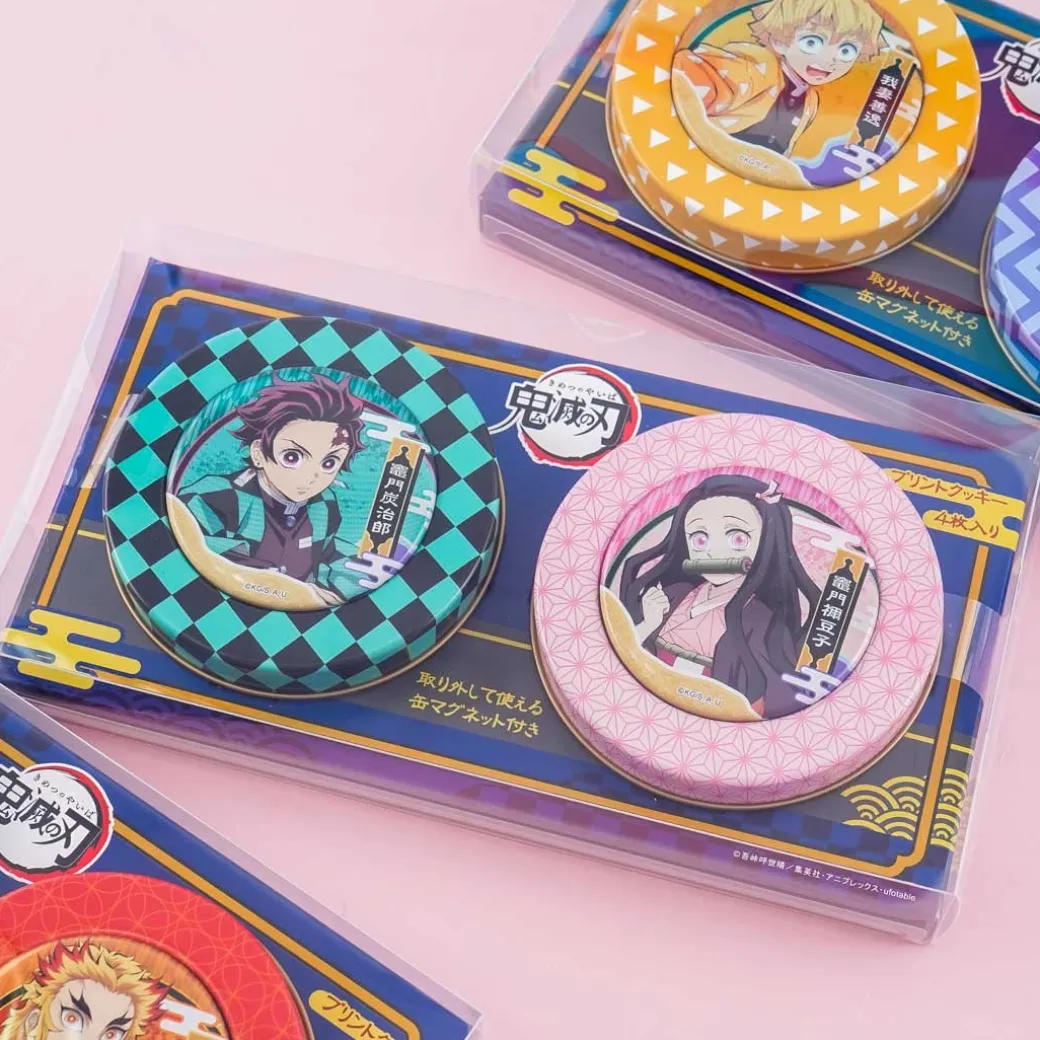 Demon Slayer Magnet Cookie Tin Can Set - 2 pcs
