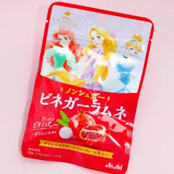 Disney Princess Sugar-Free Ramune Candy - Pomegranate Vinegar