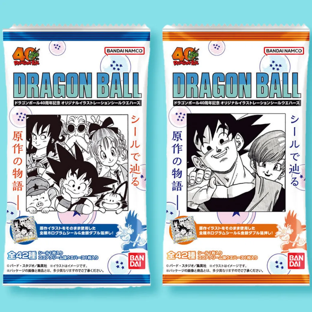 Dragon Ball 40th Anniversary Wafer with Sticker
