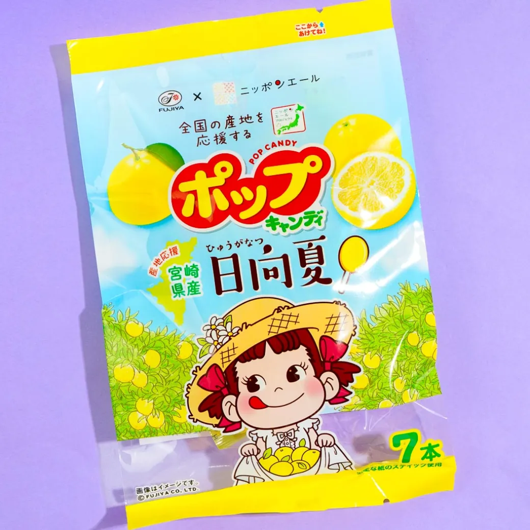 Fujiya Peko-Chan Hyuganatsu Citrus Pops