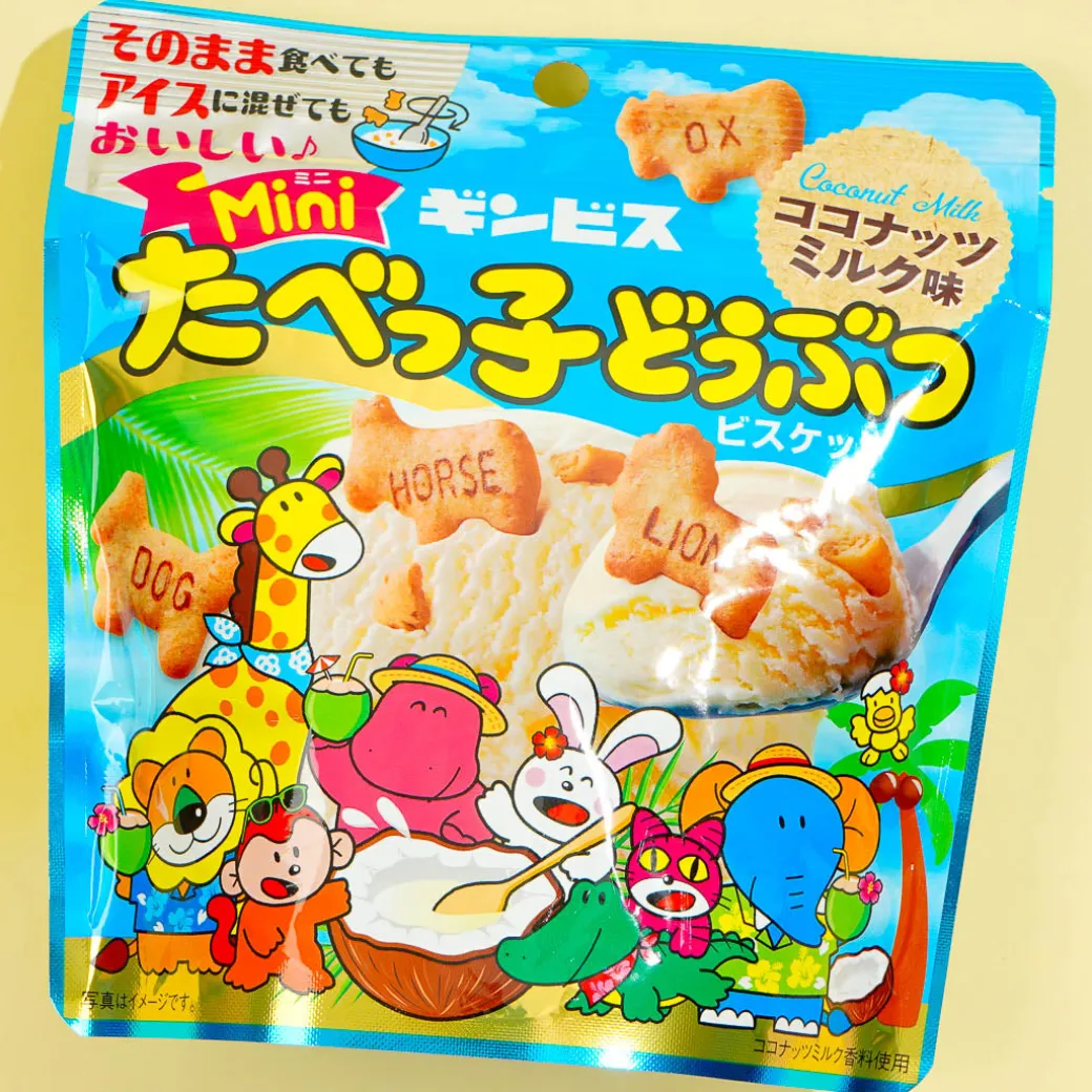 Ginbis Tabekko Animal Biscuits - Coconut Milk