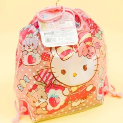 Hello Kitty Drawstring Pouch With Snacks
