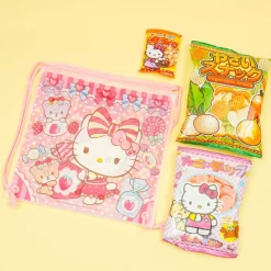 Hello Kitty Drawstring Pouch With Snacks