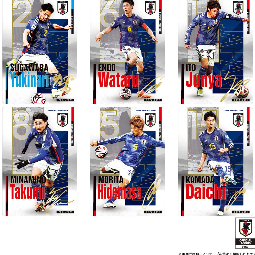 Japan National Soccer Team Twin Wafers With Card
