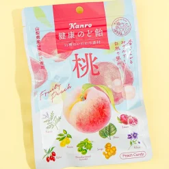 Kanro Healthy Throat Lozenge - Peach