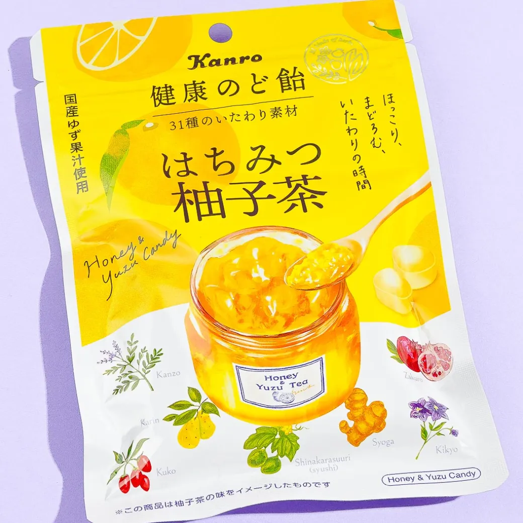 Kanro Healthy Throat Lozenge - Honey Yuzu Tea