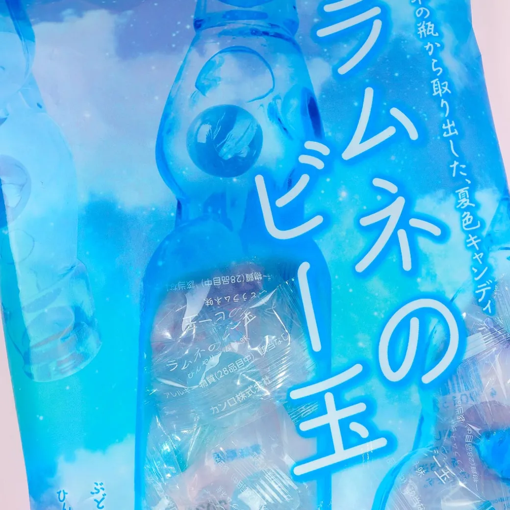 Kanro Ramune Marble Candy - Menthol & Grapes