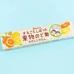 Kanro Whole Squeezed Fruit Throat Candy - Mandarin Orange & Lemon