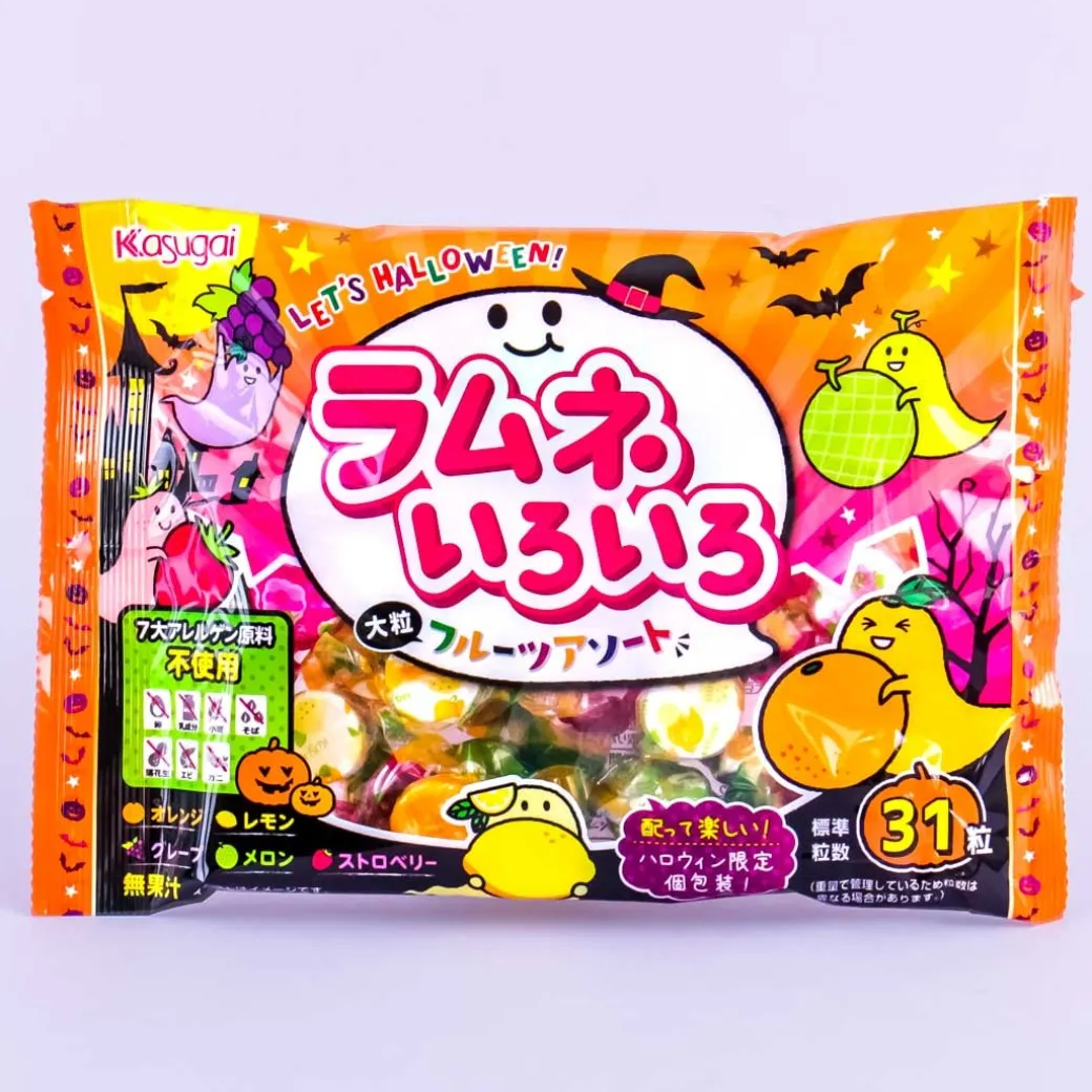 Kasugai Halloween Ramune Candy Multi-Pack - 31 pcs