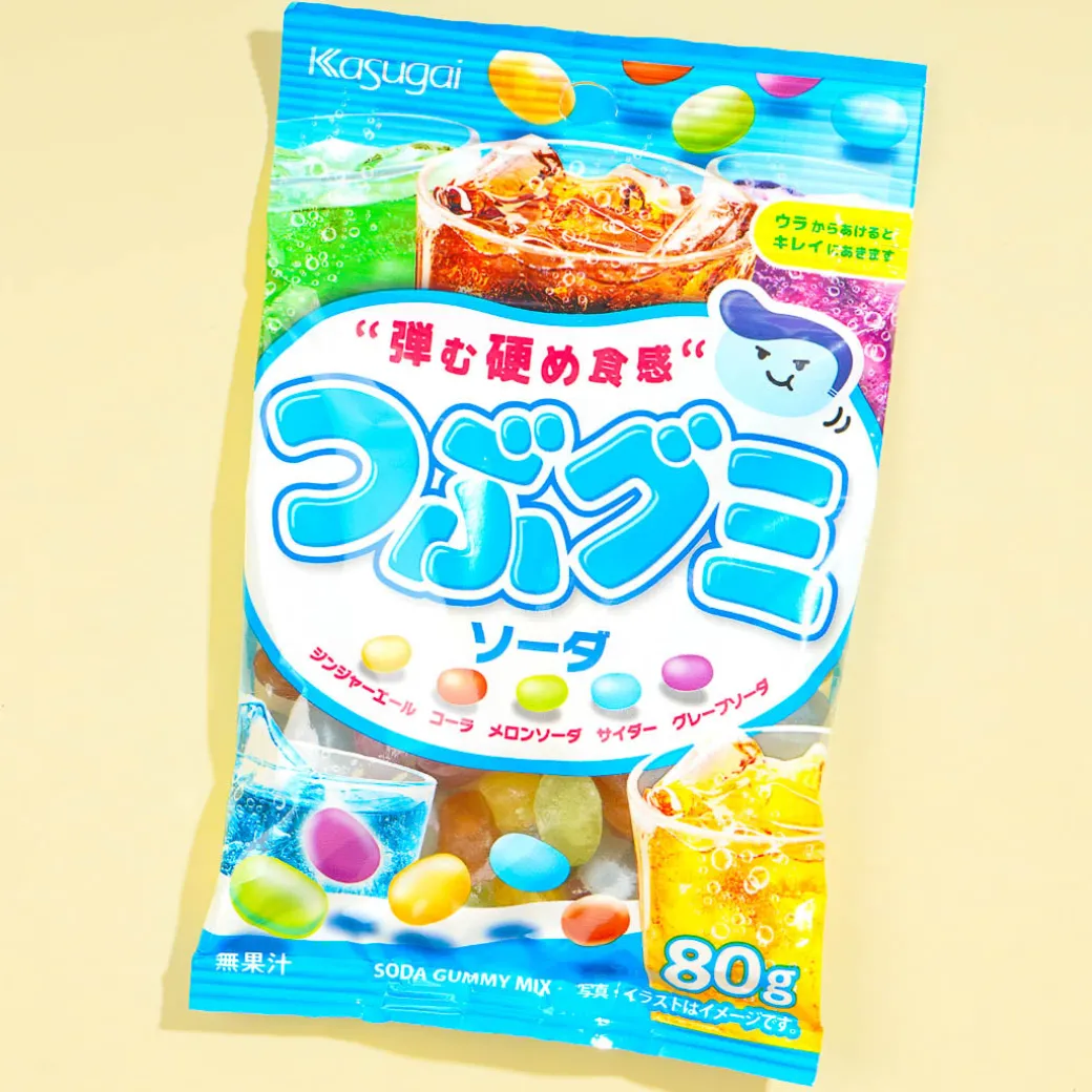 Kasugai Tsubu Gummy Candy - Soda Mix