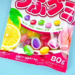 Kasugai Tsubu Gummy Candy - Assorted Fruit Mix