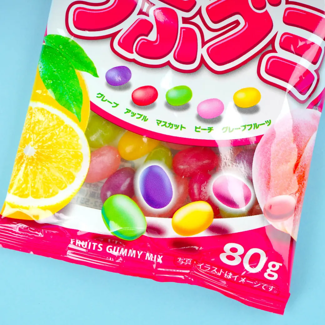 Kasugai Tsubu Gummy Candy - Assorted Fruit Mix