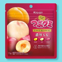 Kasugai Tsubu Gummy Premium Candy - Rich Peach