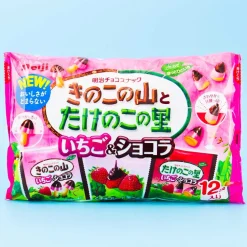 Kinoko no Yama & Takenoko no Sato Chocolate Biscuit Set - Strawberry Chocolate