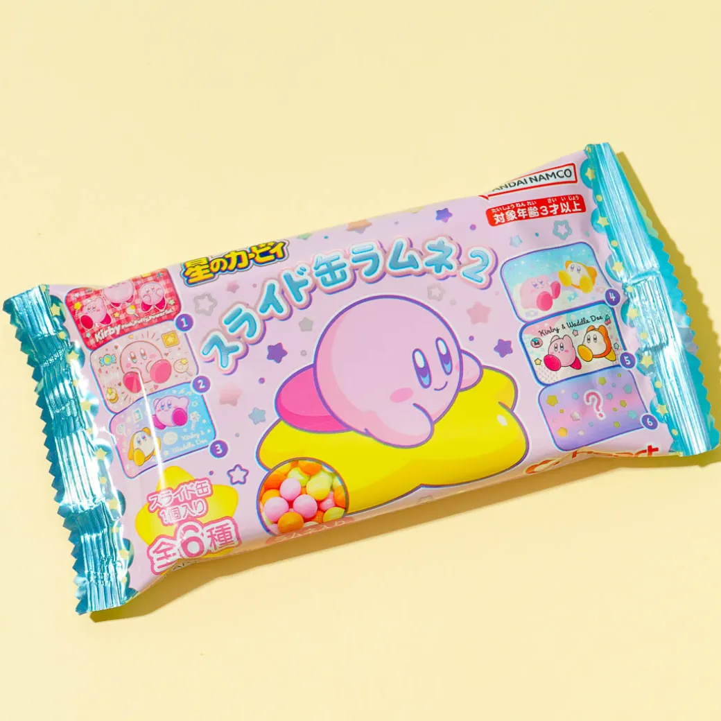 Kirby's Dream Land Slide Can With Ramune Candy