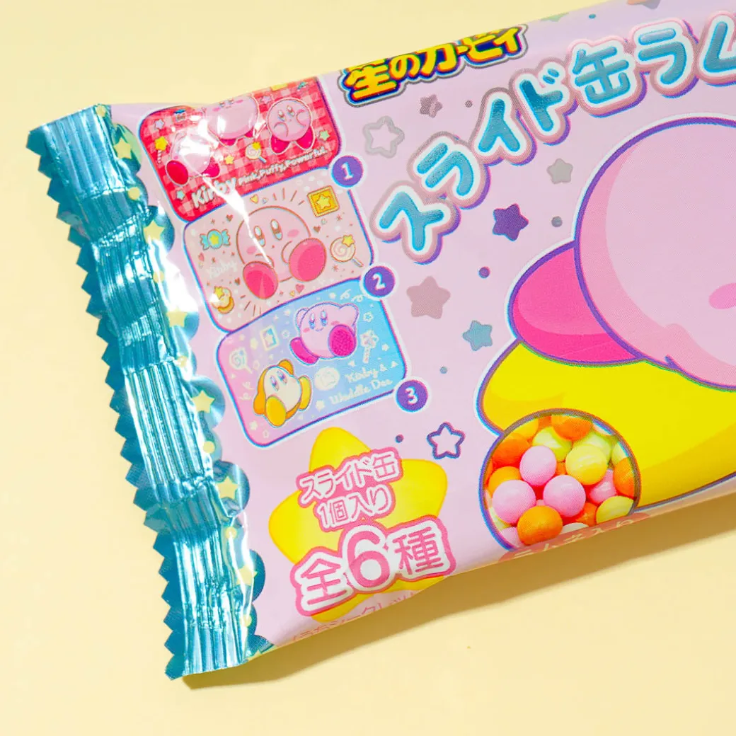 Kirby's Dream Land Slide Can With Ramune Candy