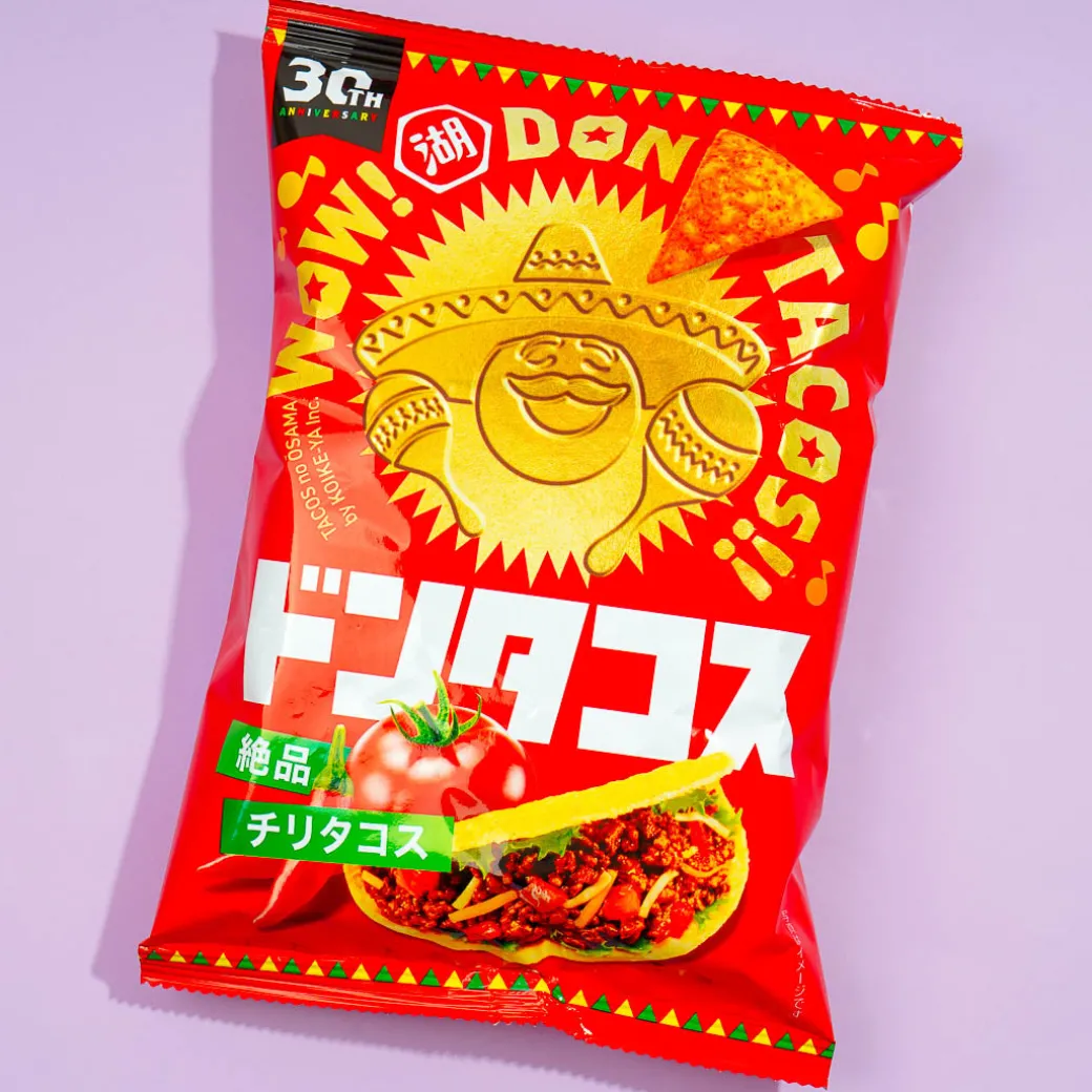 Koikeya Don Tacos Tortilla Chips - Exquisite Chili Tacos