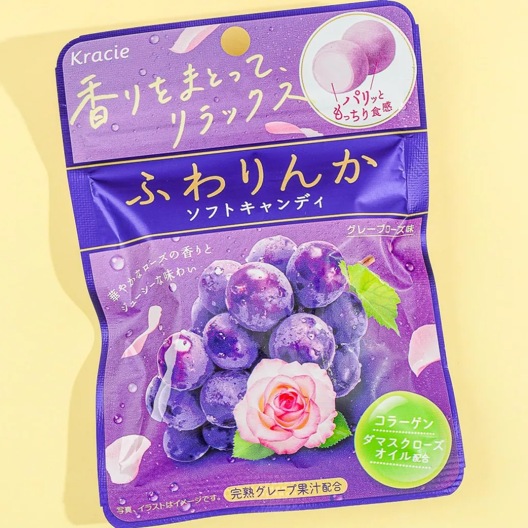 Kracie Fuwarinka Beauty Candy - Grape & Rose