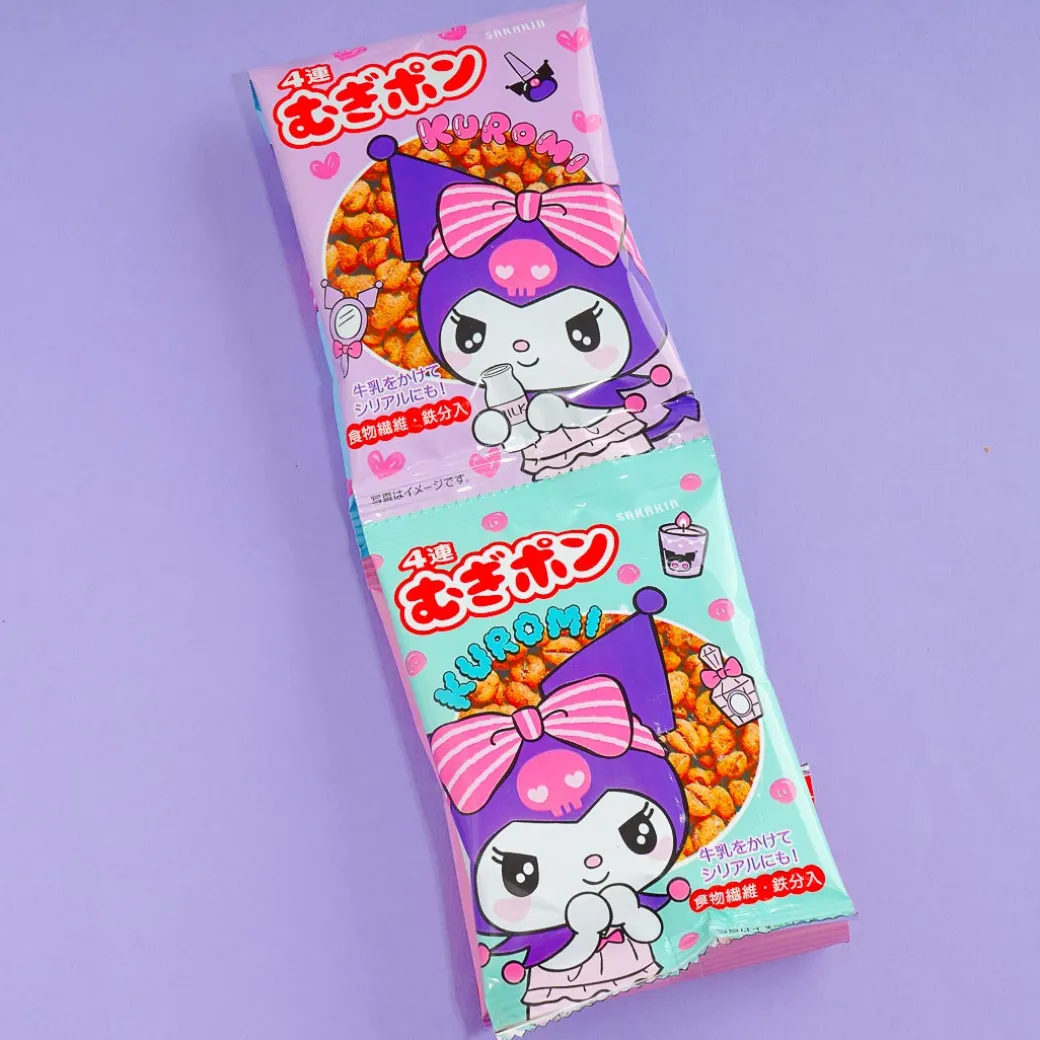 Kuromi Puffed Wheat Grain Snacks - Barley Grass & Coffee