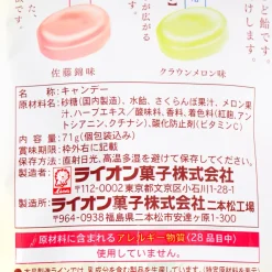 Lion Japanese Fruits Throat Lozenges - Melon & Cherry