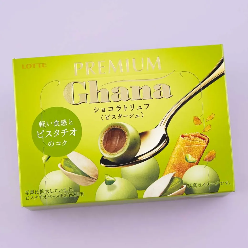 Lotte Premium Ghana Chocolate Truffles - Pistachio