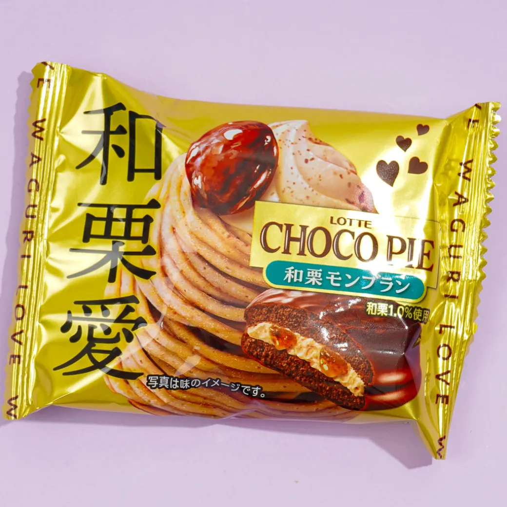 Lotte Single Choco Pie - Montblanc Japanese Chestnut