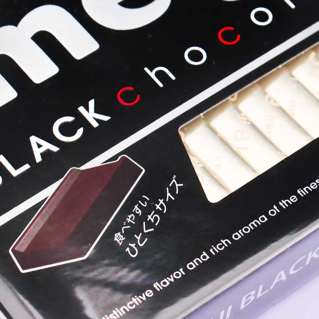 Meiji Black Chocolate Blocks
