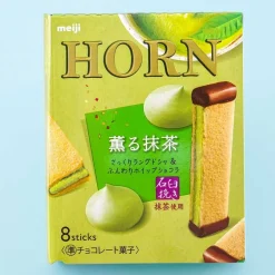 Meiji Horn Kaora Matcha Chocolate Biscuit Sandwiches