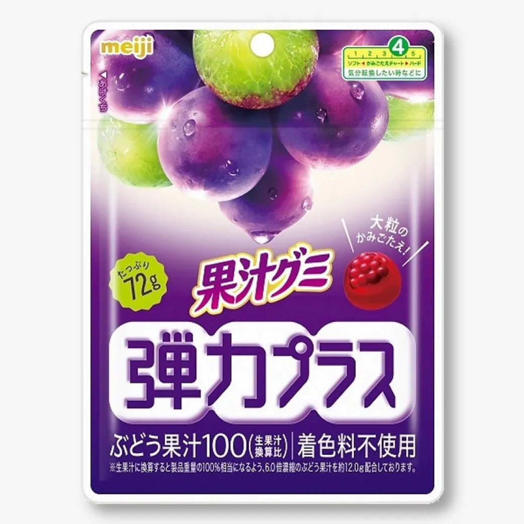 Meiji Kajyu Fruit Gummies Elastic Plus - Grape