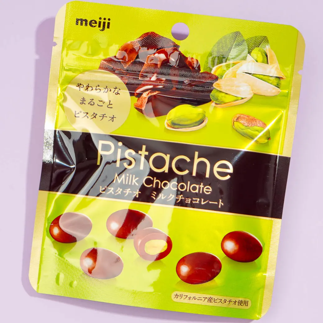 Meiji Pistache Milk Chocolate Coated Pistachios