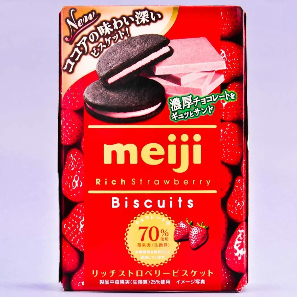Meiji Rich Strawberry Biscuits