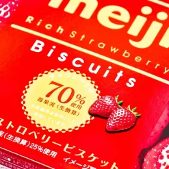 Meiji Rich Strawberry Biscuits
