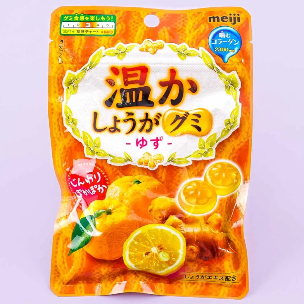 Meiji Warm Ginger Yuzu Gummy