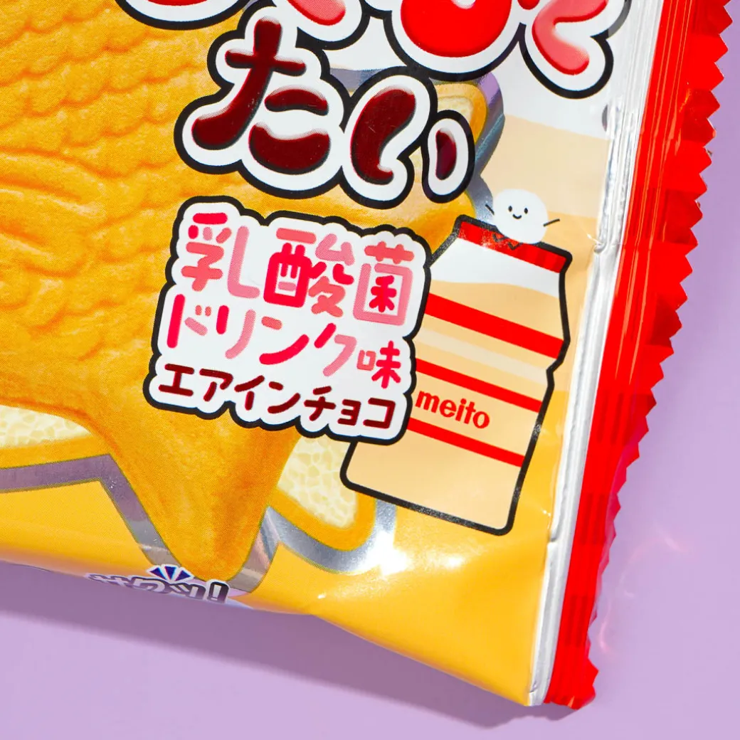Meito Puku Puku Tai Fish Shaped Wafer - Lactic-Acid Drink