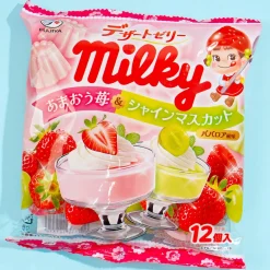 Milky Peko-Chan Jelly - Amaou Strawberry & Muscat