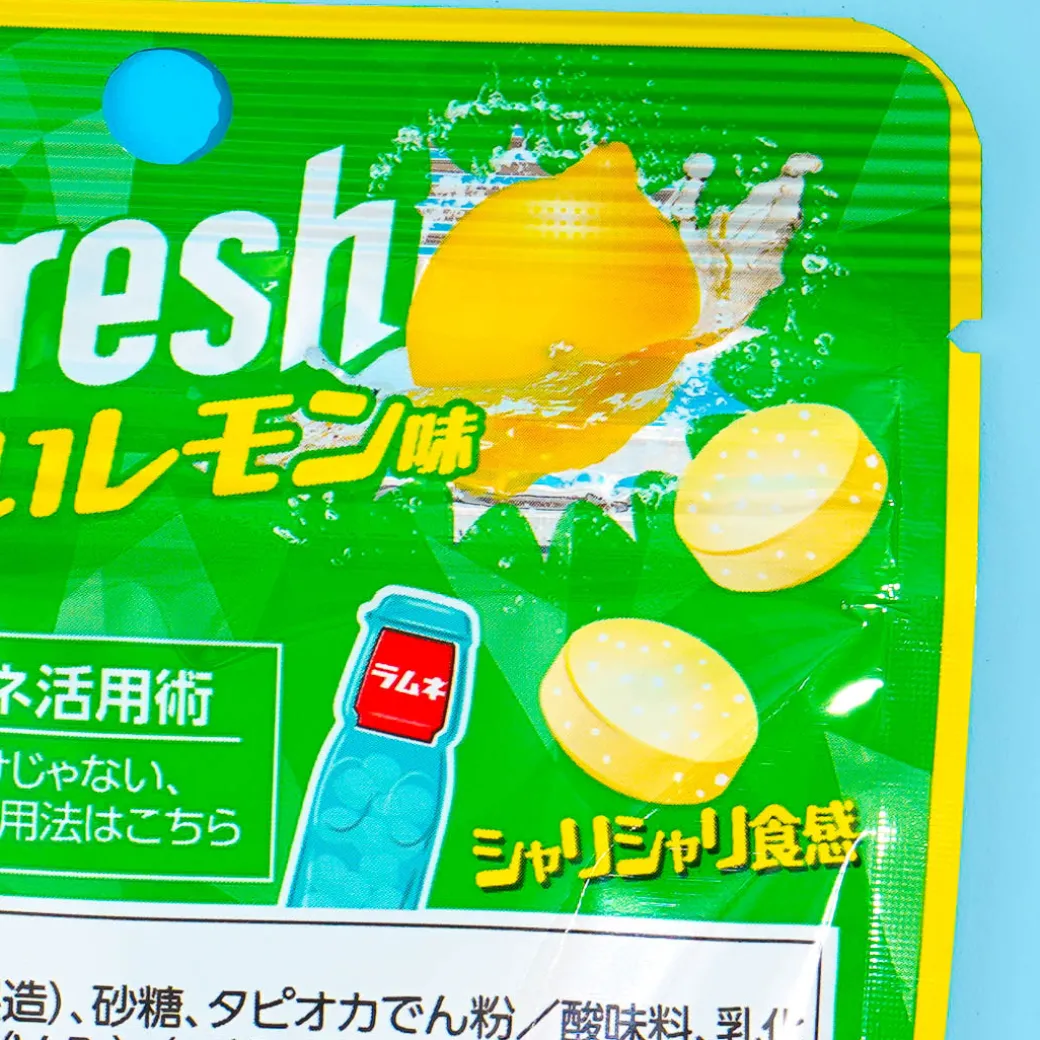 Morinaga Refresh Large Ramune Candy - Sour Lemon
