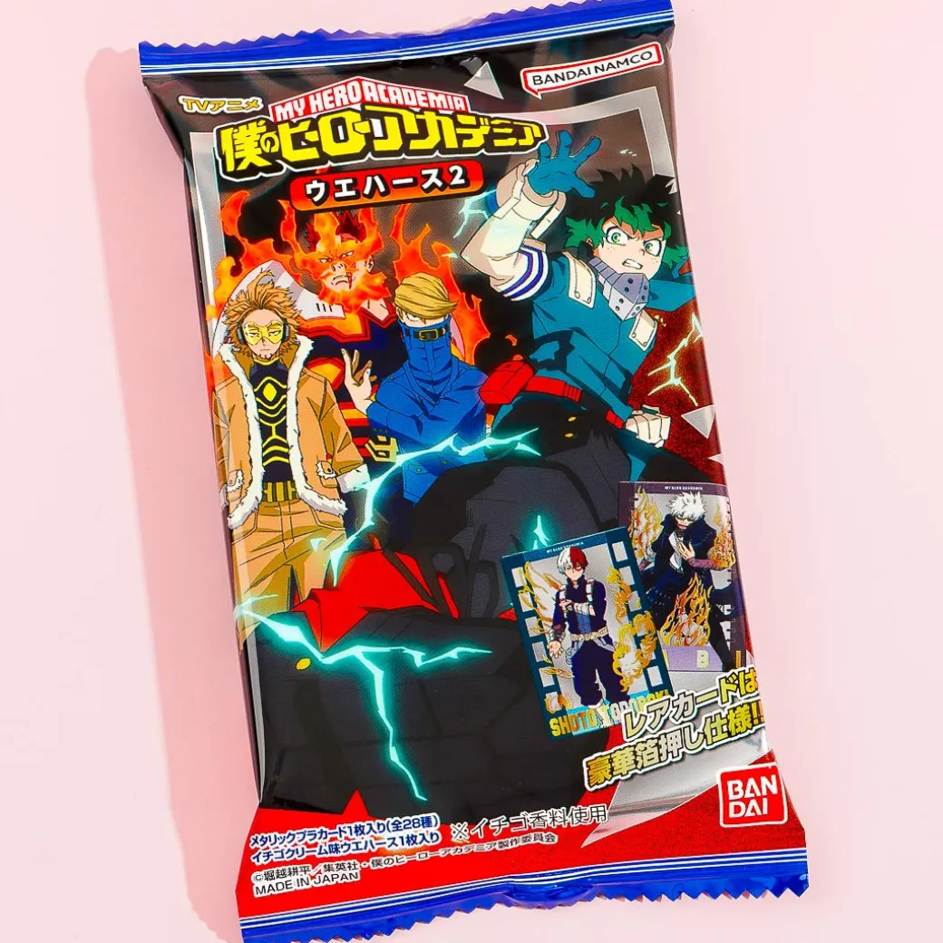 My Hero Academia Strawberry Cream Wafer With Card