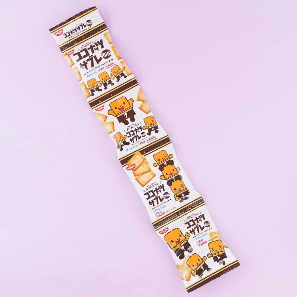 Nissin Cisco Coconut Sable Mini Cookie Set - 4 pcs