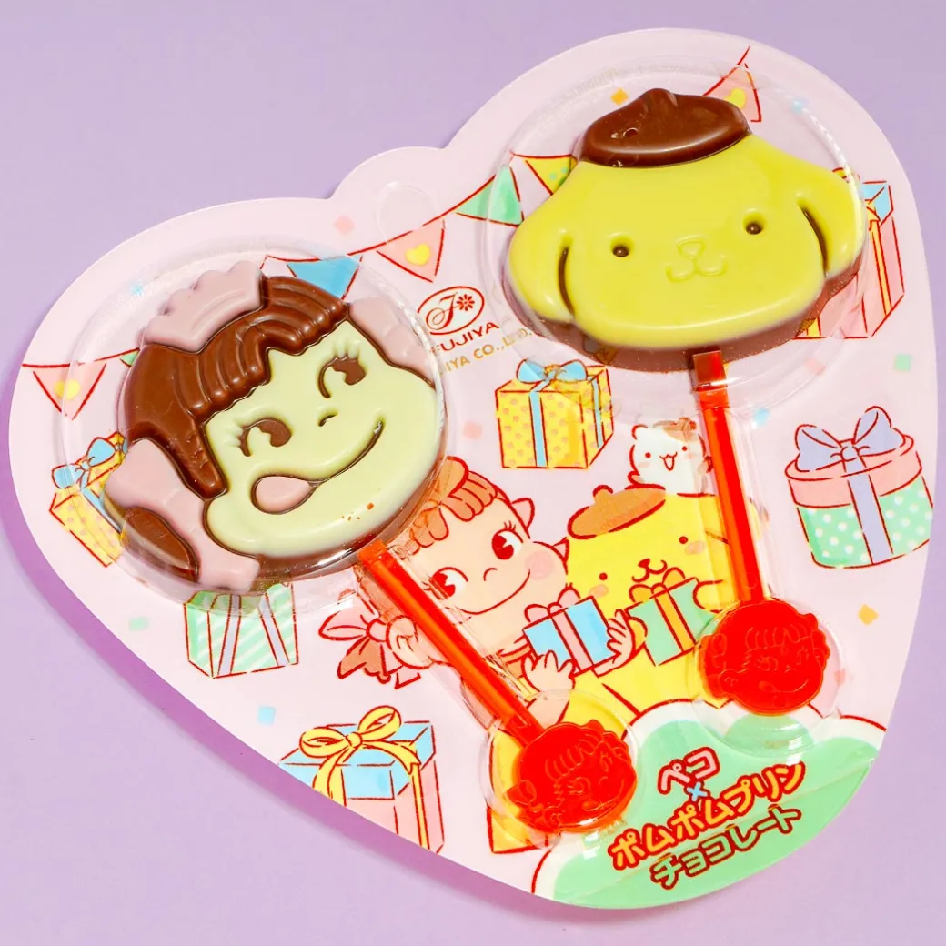 Peko-Chan & Pompompurin Choco Lollipops