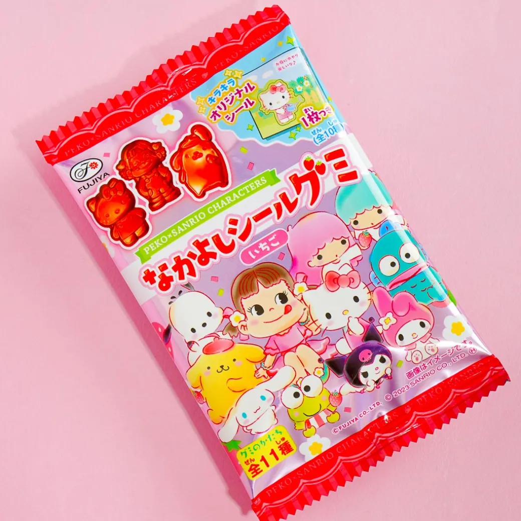 Peko-Chan x Sanrio Characters Strawberry Gummy
